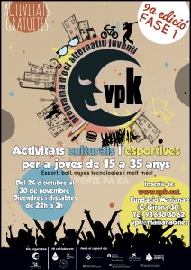 Cartell de la novena edició del programa d'oci nocturn VPK. // Fundació Marianao