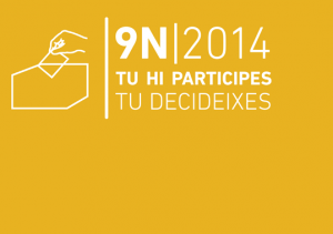 Tu hi participes, tu decideixes és el lema triat per la Generalitat per animar a tothom a votar el 9N.