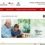 Captura de la pàgina principal d'eBiblio, el nou sistema de préstec digital // Diputació de Barcelona