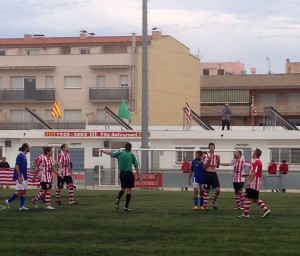 Imatge d'un instant del partit // FC Santboià