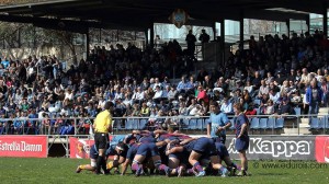 Moment del partit contra el Barça // UE Santboiana