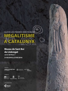 Cartell de l'exposició Megalitisme a Catalunya // Museu de Sant Boi