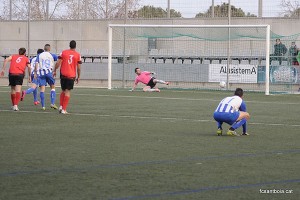 Instant del 2 a 1 del Vilanova // FC Santboià