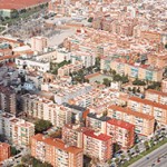 Imatge aeria de la caserna i la subestació del nucli urbà // Ajuntament de Sant Boi de Llobregat