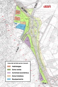 Plànol de la urbanització prevista al Sector Llevant // Sant Boi Diari