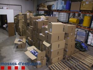 El material robat de l'empresa de Sant Boi // Mossos d'Esquadra