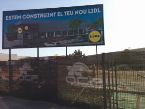 Imatge de l'hipermercat en construcció a la C-245 // ERC Sant Boi