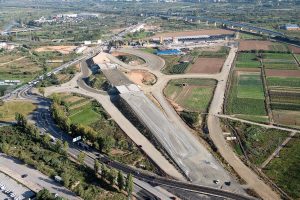 Vista aèria de les obres aturades // Pla Estratègic Metropolità de Barcelona