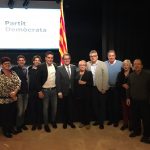 Artur Mas amb membres del PDECat de la ciutat, durant l'acte // PDECat Sant Boi