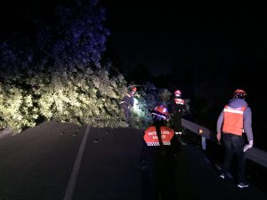 La carretera de Sant Climent a Sant Boi va estar tallada durant unes hores // Isidre Sierra