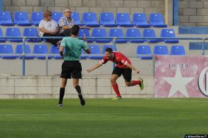 Oriol Molins, el golejador del partit // FC Santboià